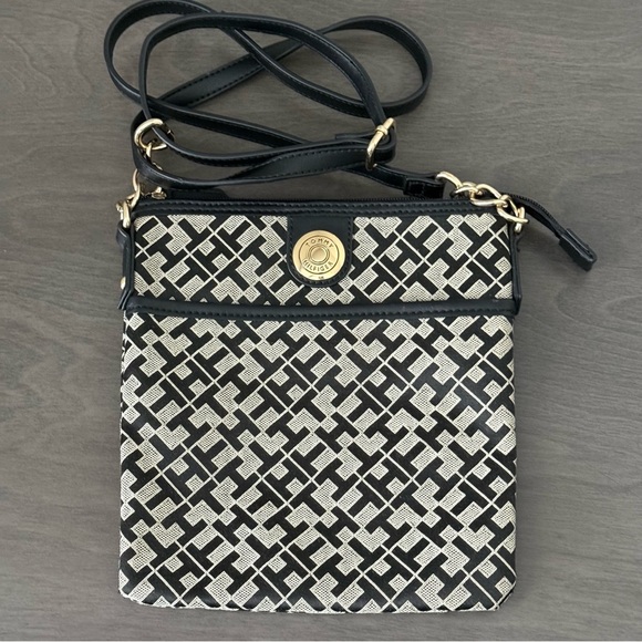 Tommy Hilfiger Womens Monogram Log Crossbody Bag - Picture 3 of 7